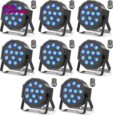 Rechargeable Par Lights RGBW LED Uplights Battery Powered Stage Light Black NEW