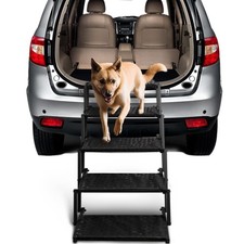 Dog Stairs for Car - Foldable Dog Ramps for Large Dogs with Non Slip Surface,...