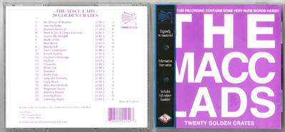 The Macc Lads - Twenty Golden Crates - Scarce 1997 UK 20 track CD