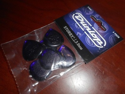 Dunlop Stubby Jazz Guitar Picks (6) - CHOOSE THICKNESS