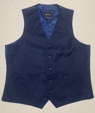 Awareness Kenneth Cole Navy Slim Fit Vest Size MEDIUM