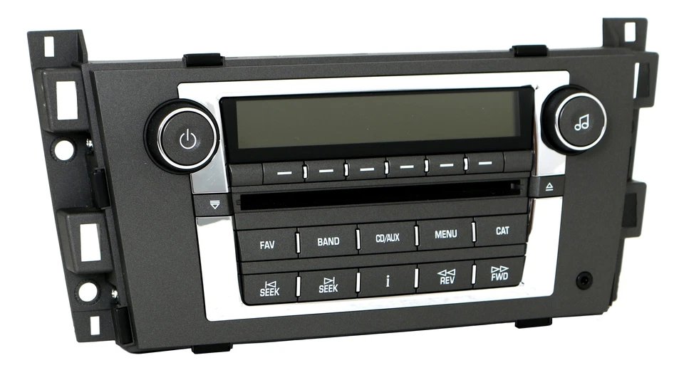 Cadillac DTS SRX 2008-2011 AM FM radio mp3 reproductor de CD de 6 discos con entrada auxiliar 25849389 Foto 3 de 4