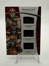 Panini 2016 Immaculate Trios Browns Kessler Coleman Louis #KCL /49 Rookie Mem