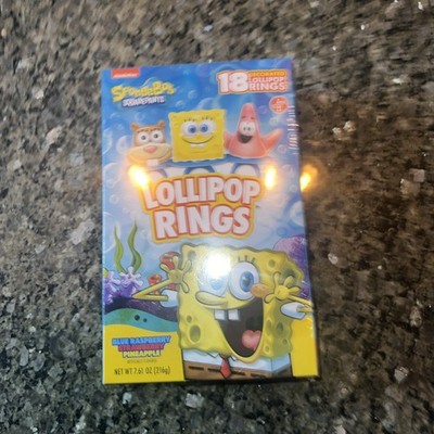 SpongeBob Lollipop Rings 18 Count Individually Wrapped Birthday Party Favors