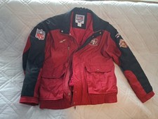 Vintage 49ers Reebok Authentic NFL Proline Kurtka Rozmiar L Czerwona Oryginalna z USA