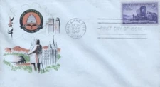 950 3c UTAH CENTENNIAL - 1st Americover cachet