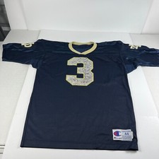VTG Champion Notre Dame Fightin Irish 3 Joe Montana Jersey 44 Medium Blue Blank