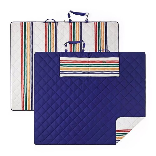 NEW Pendleton outdoor Packable Blanket Stripes Picnic Tailgate Pine Beach Zip