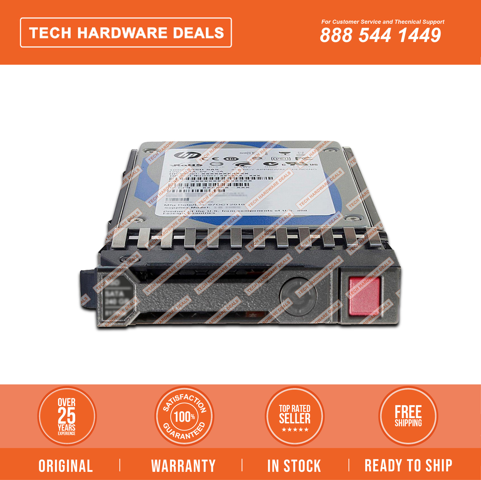 831744-001 0 Hours NEW BULK HPE 480GB SATA 6G VE SFF SSD