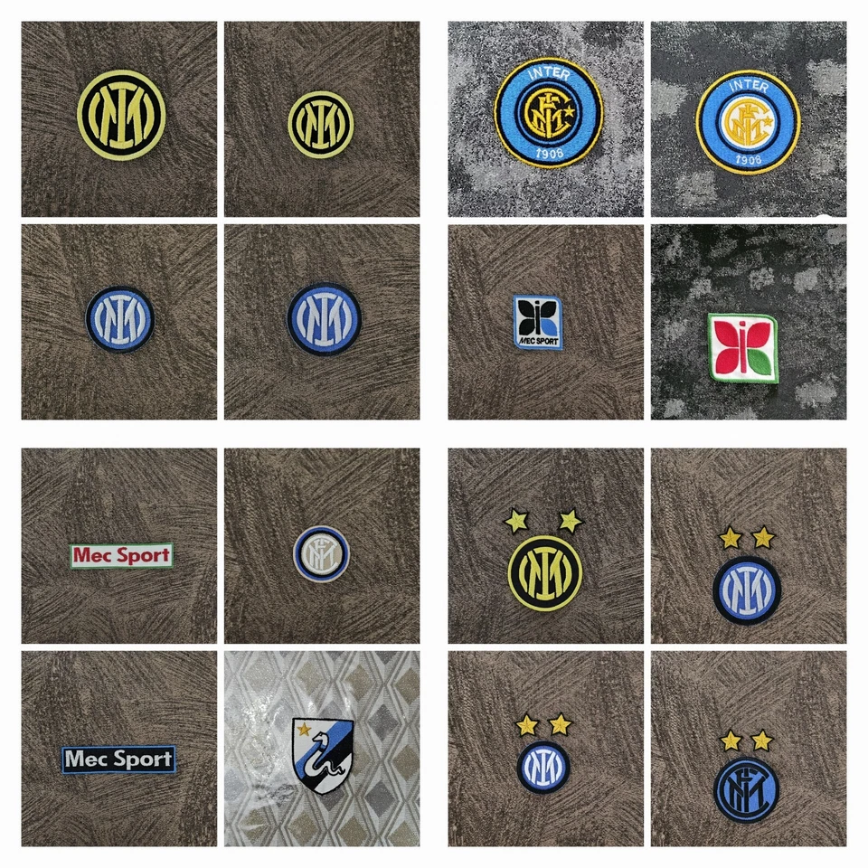 Toppe Patches Stemma Calcio Inter Mec Sport-Biscione Termoadesive Ricamate!
