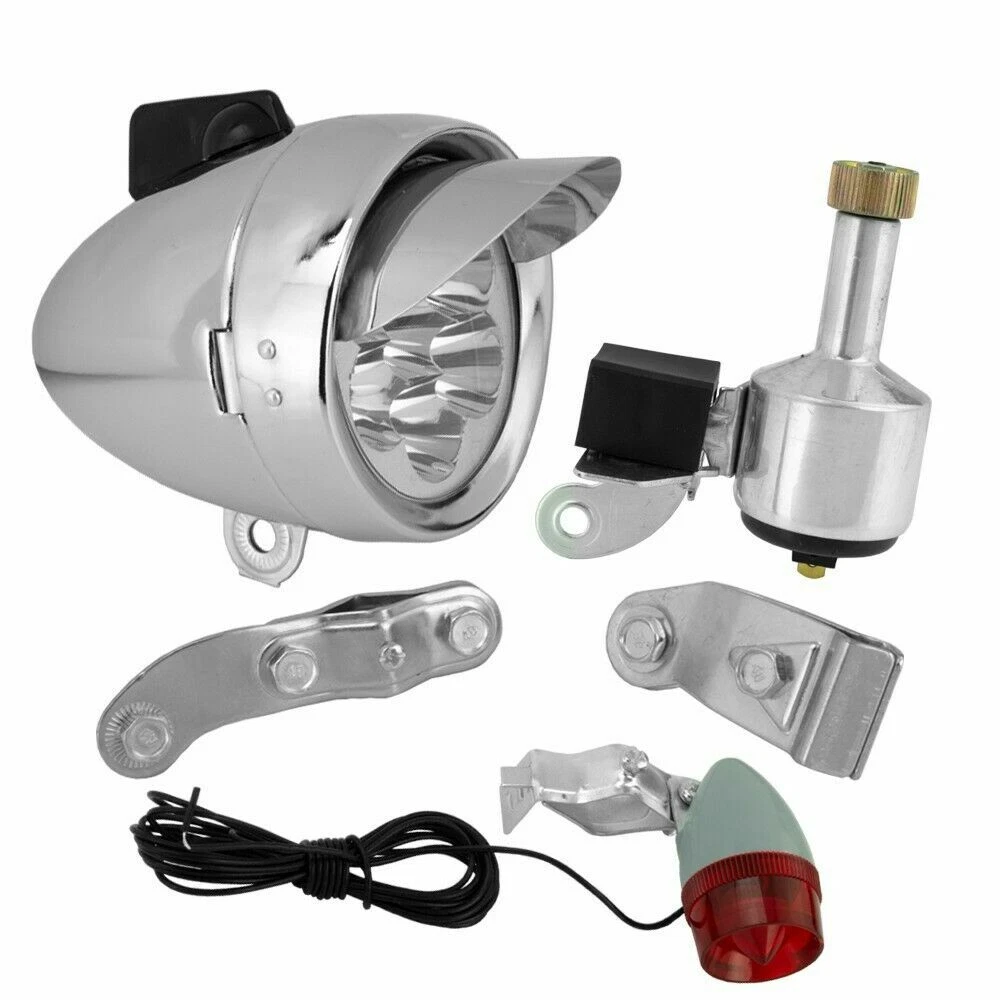Vintage bicycle headlight sale generator