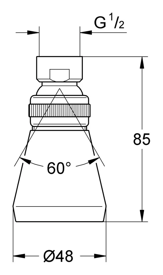 Grohe Relexa 50 Kopfbrause - Chrom - 28094000 - Bild 2 von 3