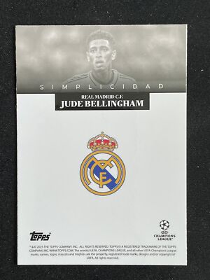 Jude Bellingham 2025 Topps Simplicidad Simplicity Real Madrid | eBay