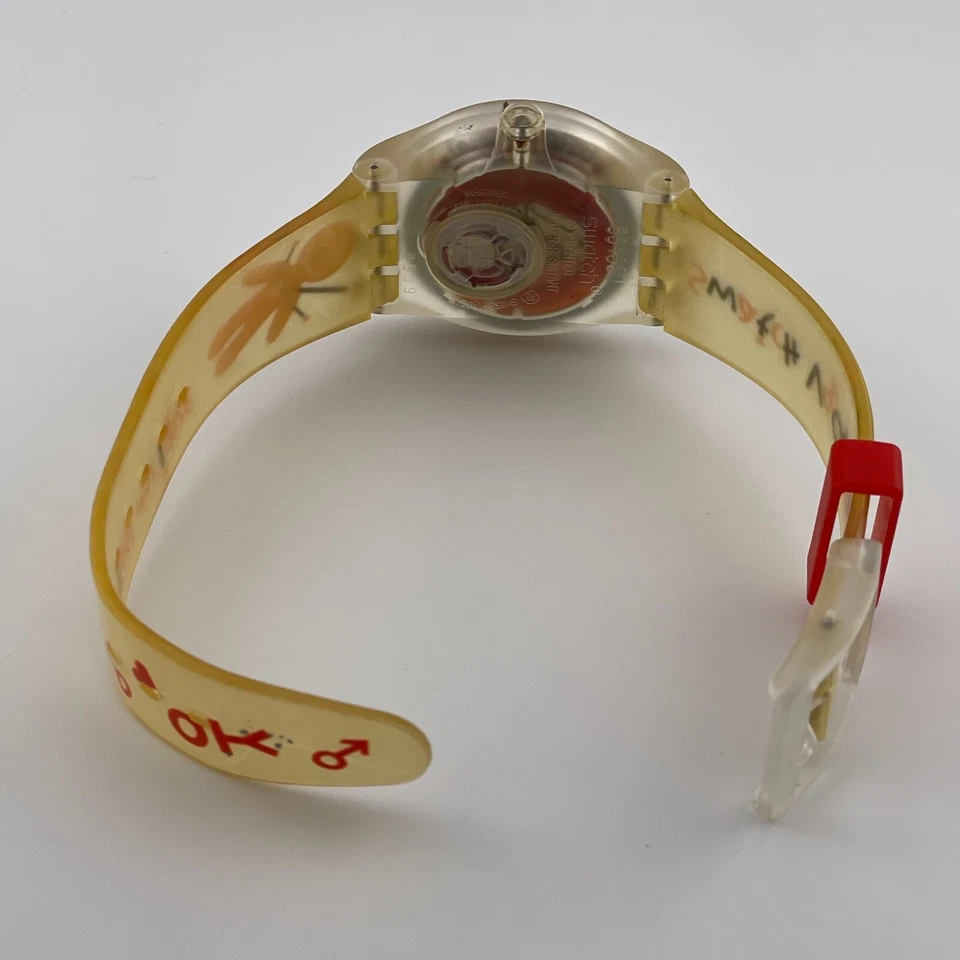 Reloj Swatch Voodoo Love Hombre 38mm Estuche de Resina Banda Feel My Love Cuarzo Foto 3 de 4