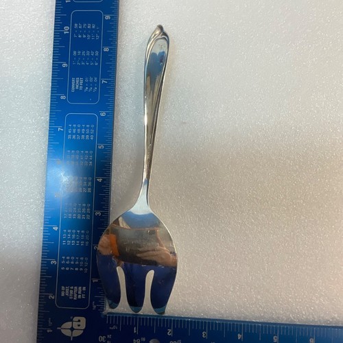 International Deep Silver Silverplate Serving Fork 8.75” KitchenGnu - Picture 3 of 9