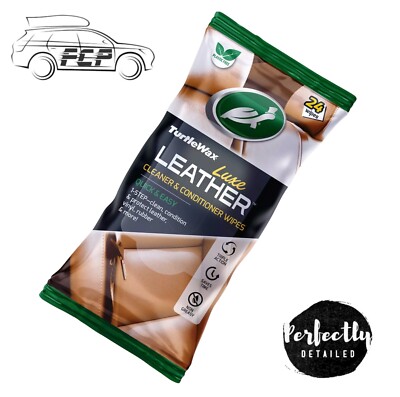 Turtle Wax Luxe Ledertücher Auto Innenraum Lederreiniger schnell & einfach 