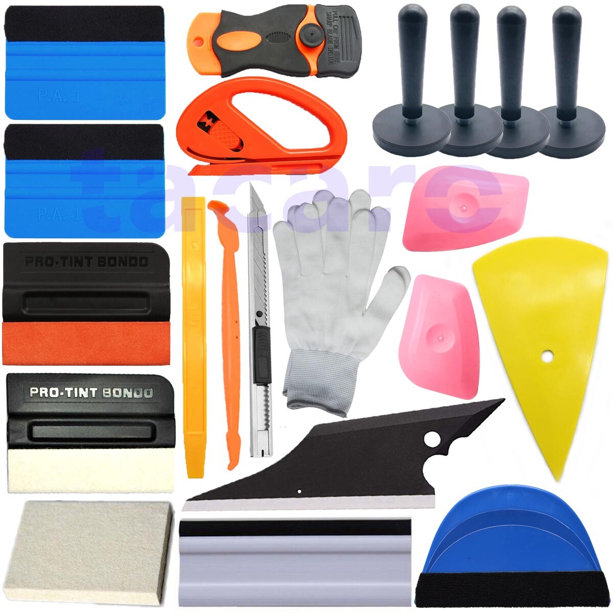 Window Tint Kit Vinyl Wrap 8-in-1 - Professional Auto Tinting Tools With Squeegees & Utility Knife Car Wrap Stain Glass Window Film For Glass - Foto 7