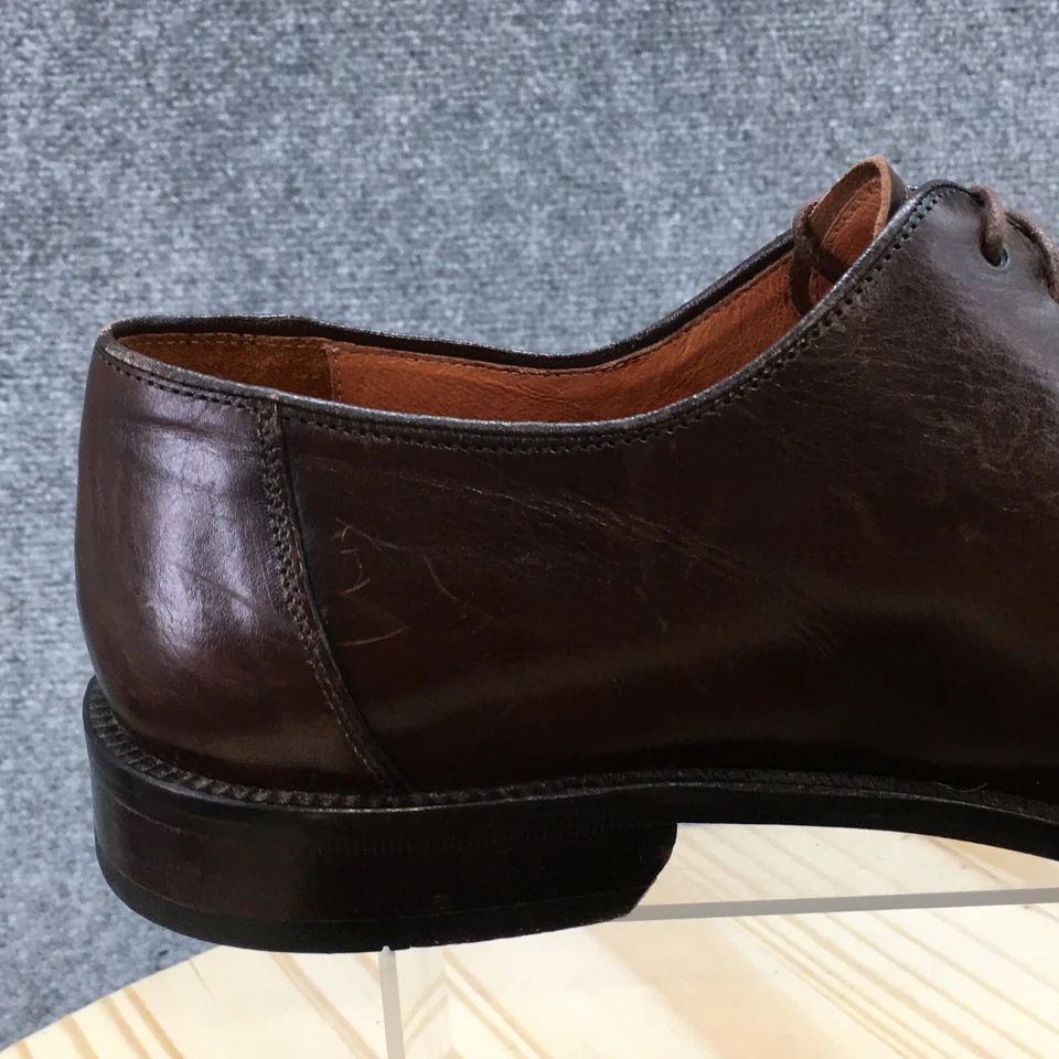 Sandro Moscoloni Zapatos Para Hombres 11 Calibre BRN-SY Vestido Oxford Cuero Marrón Con Cordones Foto 3 de 4