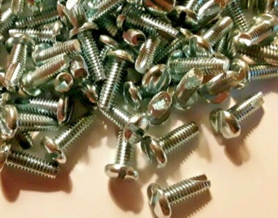 #8-32 x 1/2'' pan head slotted Thread cutting screws type-23 STEEL ZINC sel qty