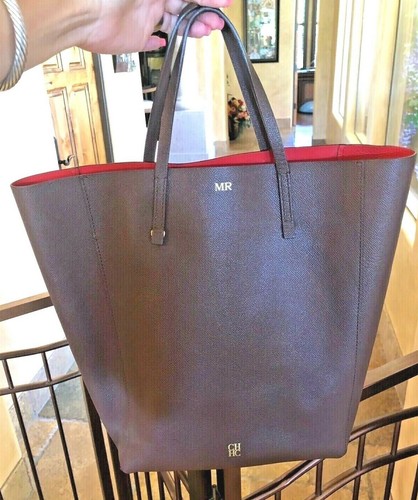 CAROLINA HERRERA Cuero EDITOR Bolso Bolso de mano | eBay