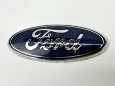 FORD BLUE AND CHROME OVAL GRILLE EMBLEM 2616 OEM 5F938B262AA