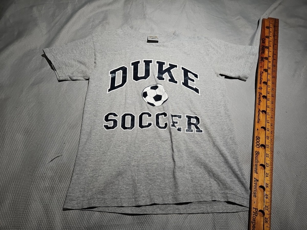 Vintage TCX Duke University Shirt Mens Small Gray Soccer NCAA