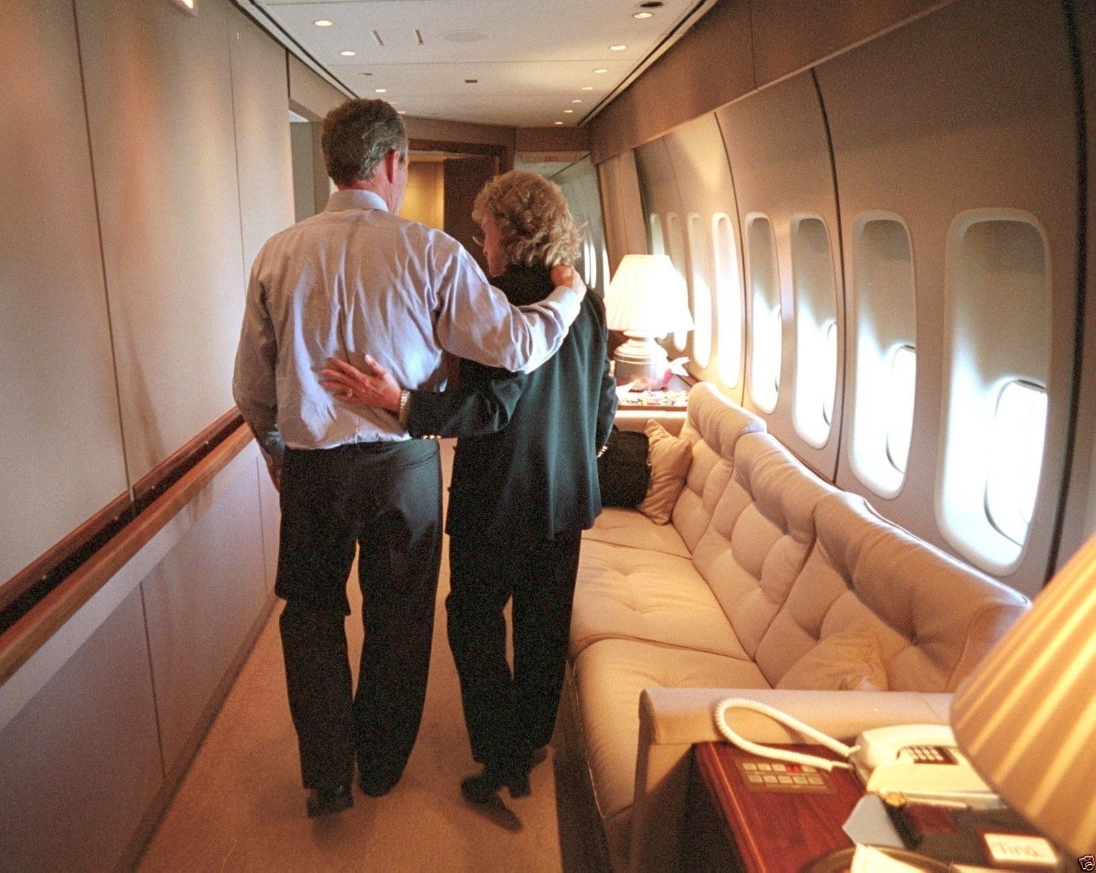 President George W. Bush with Harriet Miers aboard Air Force One New 8x10 Photo