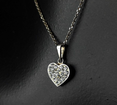 Anhänger Silber 925 Zirkonia Herz - romantisch & wunderbar funkelnd silver 