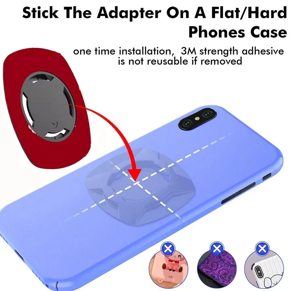 For Quad Lock Compatible Motorcycle Phone Mount Holder Handlebar Mount - image 4 of 4