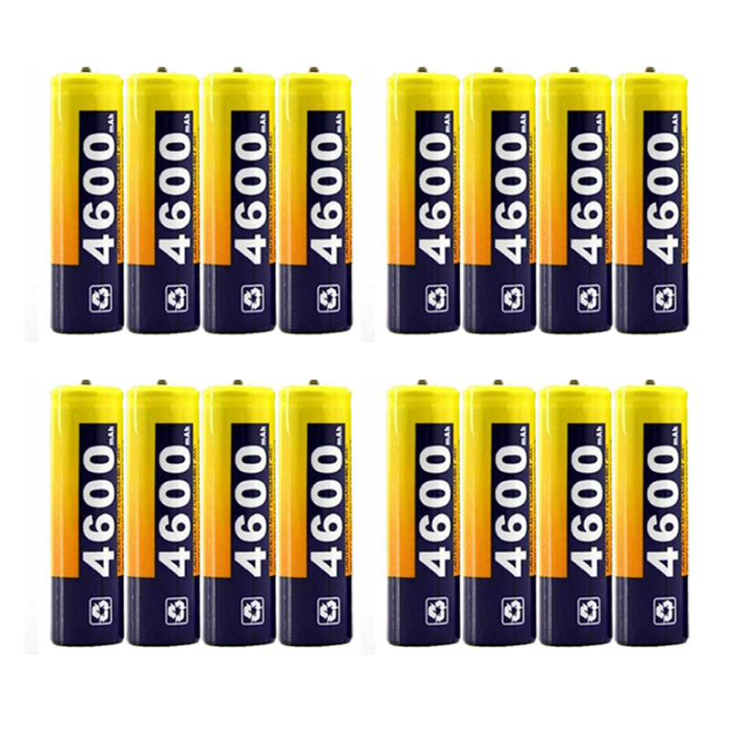 4-16x AA Rechargeable Batteries 4600mAh Battery 1.2V NiMH Pre-Charged Universal-image