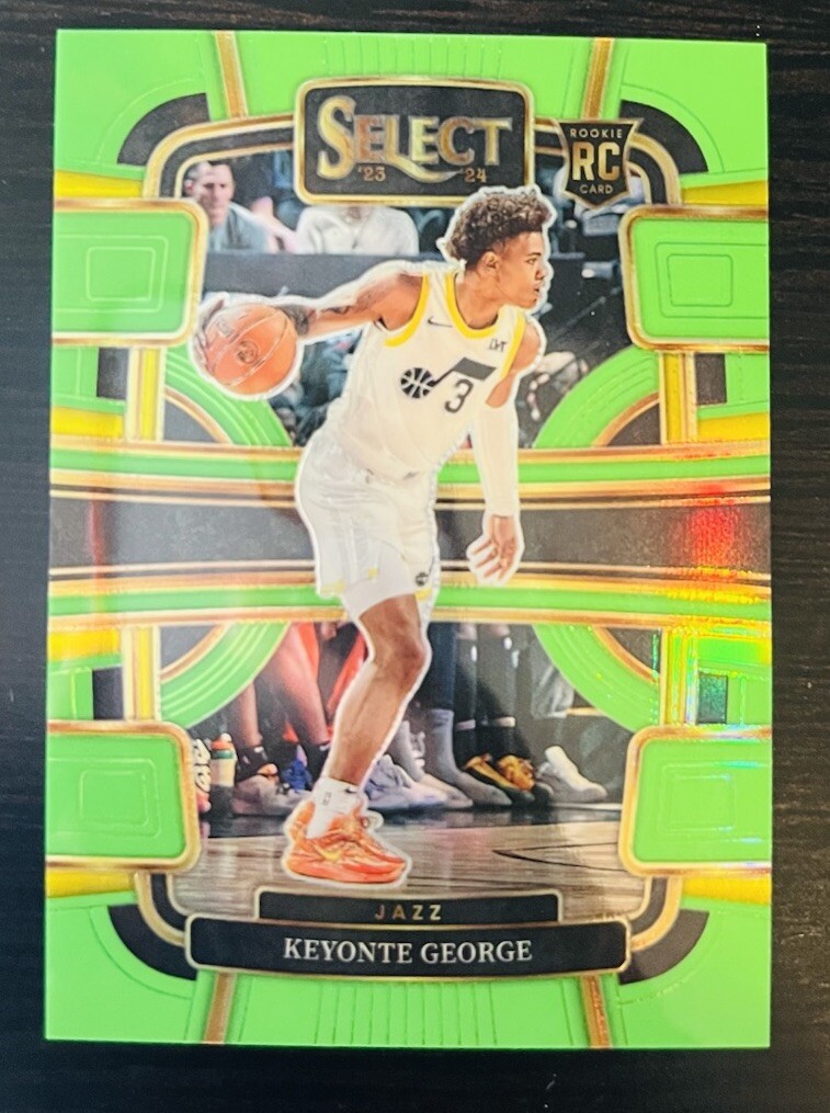Keyonte George 2023-24 Select Rookie RC Neon Green /75 Utah Jazz Mint 🔥#75