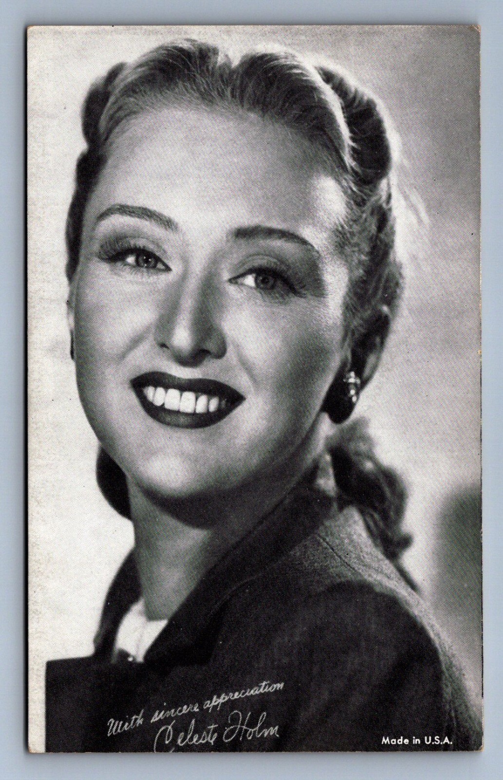 Postcard Vtg Penny Arcade Famous Celebrity People Celeste Holm Actress Ebay