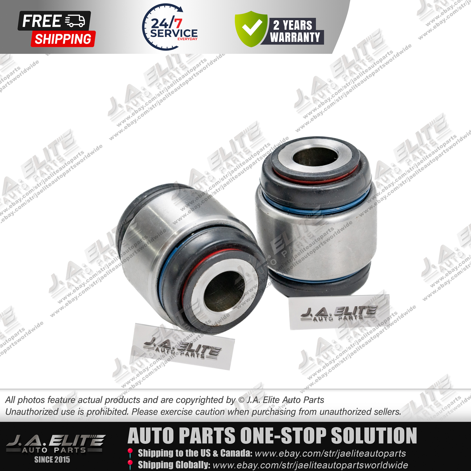2pcs Rear Lower Control Arm Bushing fit Maserati Ghibli Quattroporte, 670036580