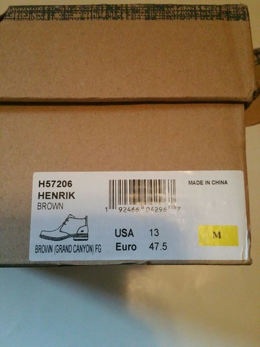 Born Men's Hemlock Pull-On Leather Boots JQ2 Grand Canyon H32606 Size US 13 New - Picture 5 of 11