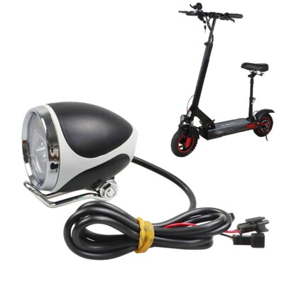 Schwarz + Silber LED Licht Elektroroller Scheinwerfer passend für Kugoo/pro