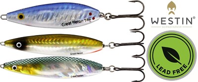 Westin Great Heron 18 g. Blinker 6,5 cm Leadfree Forelle Barsch Hecht