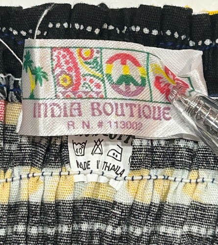India Boutique Maxi Abito Smocked Tribale Africano Boho Hippie Festival TAGLIA UNICA - Foto 7 di 8