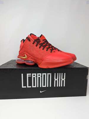 NEW Nike LeBron James XIX 19 Low Light Crimson Red Gold Black