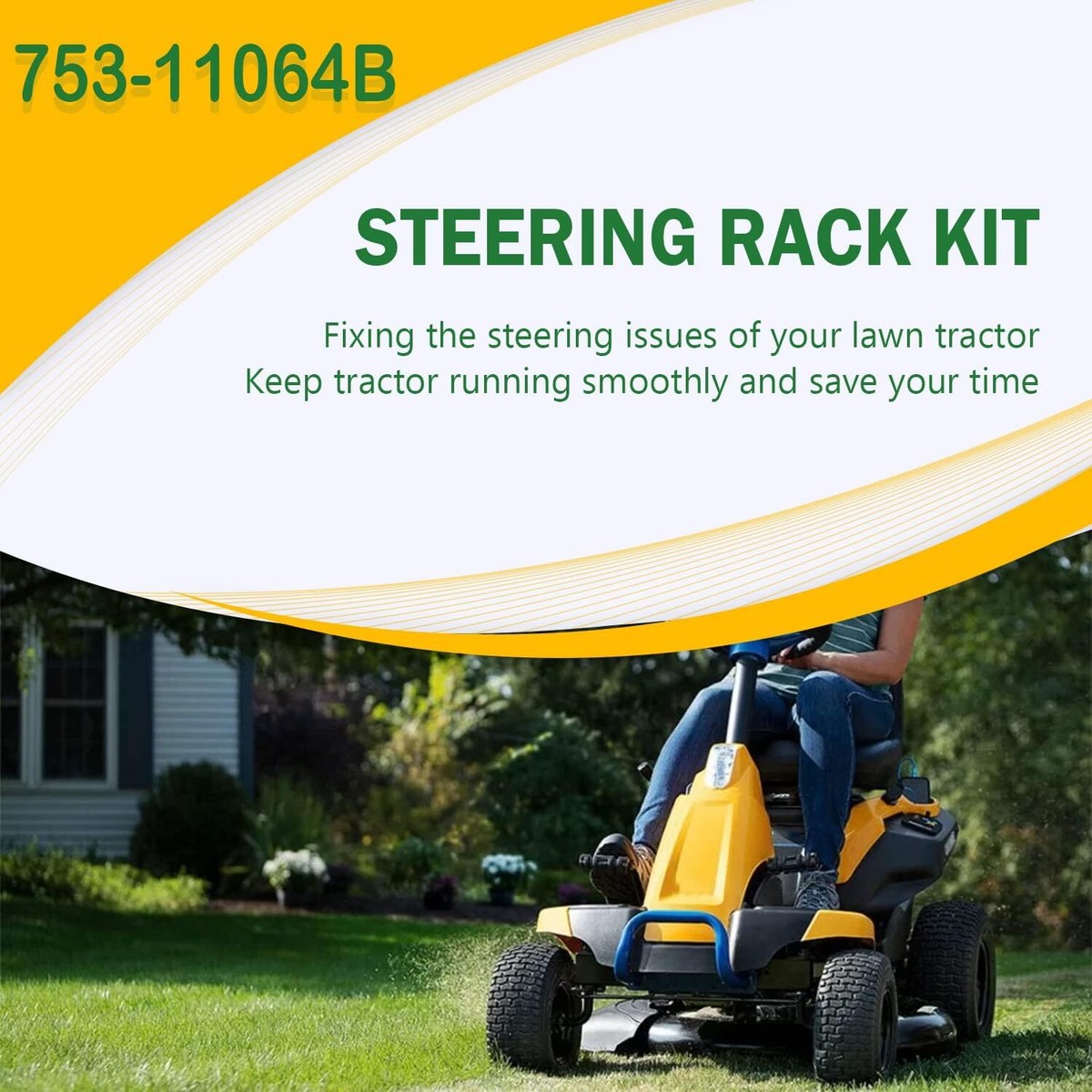 753-11064B CR12 Lawn Mower Steering Rack Kit for Cub Cadet MTD