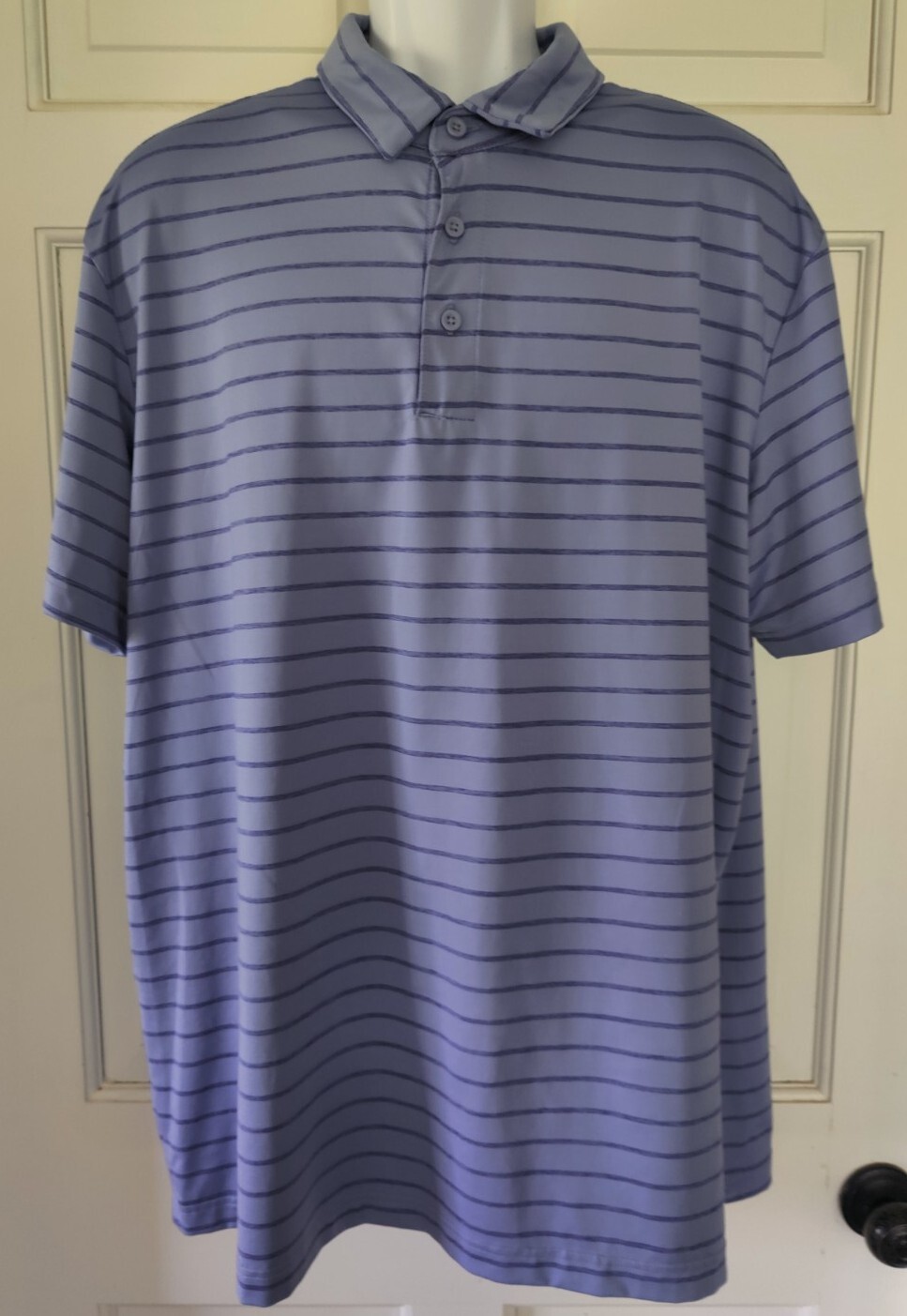 Members Mark Active Performance Blue Striped Men'… - image 1