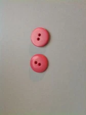 NEW 25PC BAG 5/8 INCH HOT PINK  POLISHED  FINISH BUTTONS
