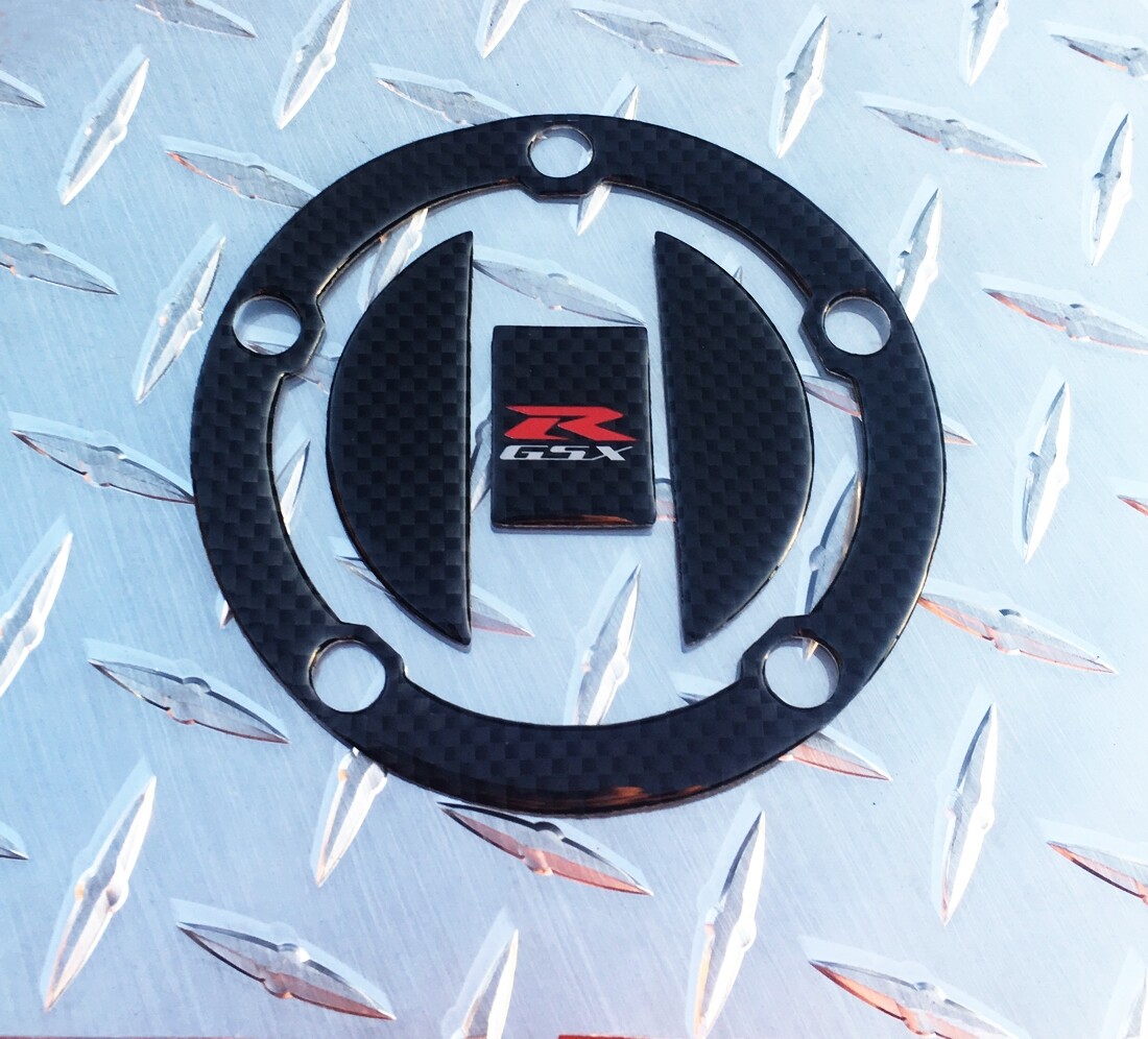 K3 + Suzuki GSX-R1000 Real Carbon Fibre Fuel / Gas Cap Pad