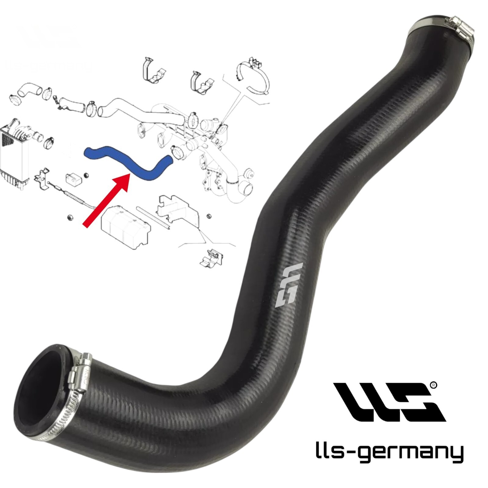 Turbo Hose For FIAT DUCATO 2.8 D TDI 2.5 TD TDI 4X4 1307121080