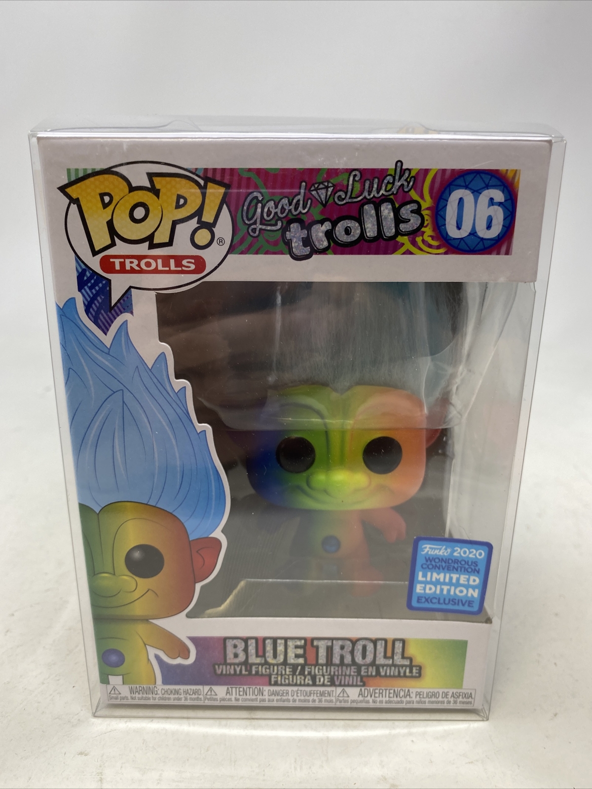 Sale Funko Pop Blue Troll 06 2020 Wonderous Con Le Exclusive W/Protector