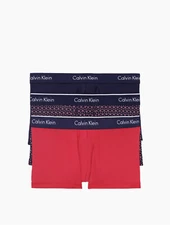 Calvin Klein Men's NP2034O938 Micro Plus 3-Pack Low Rise Trunk Size XL