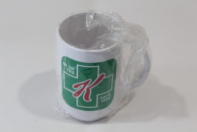 Kellogg's 1987 Safety Award Coffee Mug Acrylic Be On The Safe Side Collectible