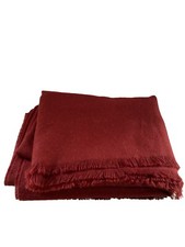 RH Restoration Hardware Brick Suri Alpaca Eyelash Throw Blanket 50"x70"