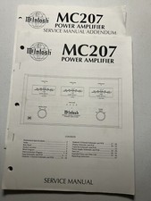 Amplificatore di potenza McIntosh MC207 7 canali manuale di servizio originale OEM originale