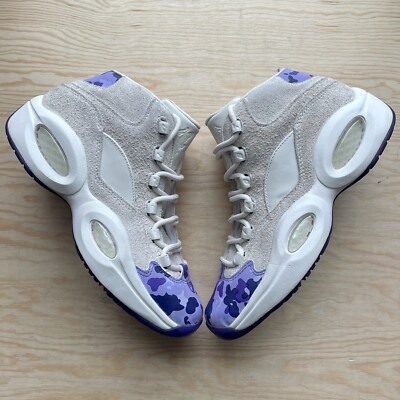 Reebok Question Mid Camron Dipset Purple Camo Size 8 Men's | eBay