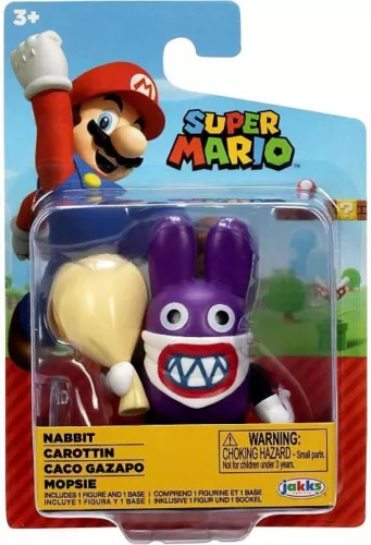Nintendo Super Mario Bros - Figurine articulée 6.3cm - Figures Carottin / Nabbit